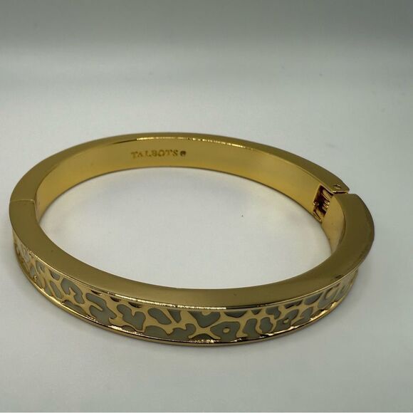 Talbots Gold and Cream Bangle Bracelet, NWOT - Picture 2 of 4